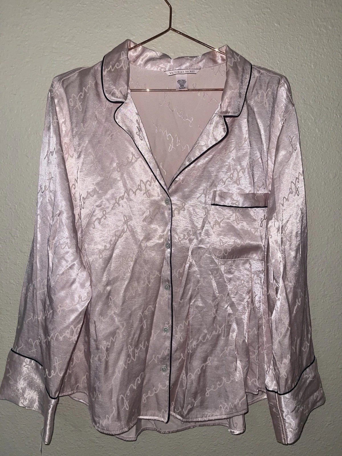 Vintage Victorias Secret Pajama Set Pink Size XL