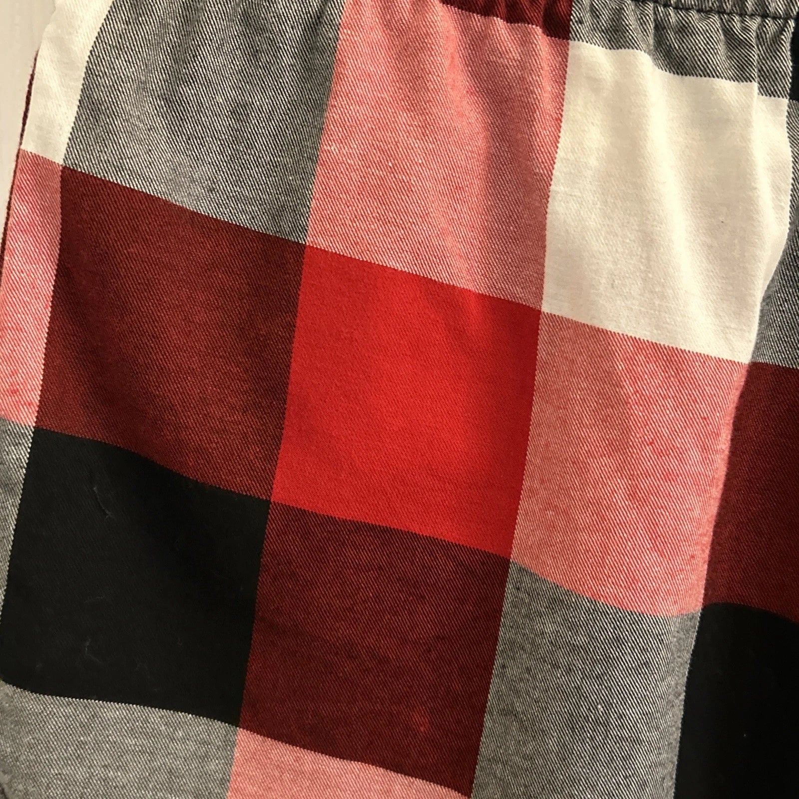 NWT Stars Above Women’s Plaid Flannel Pajama Lounge Shorts Size XL Red Multi