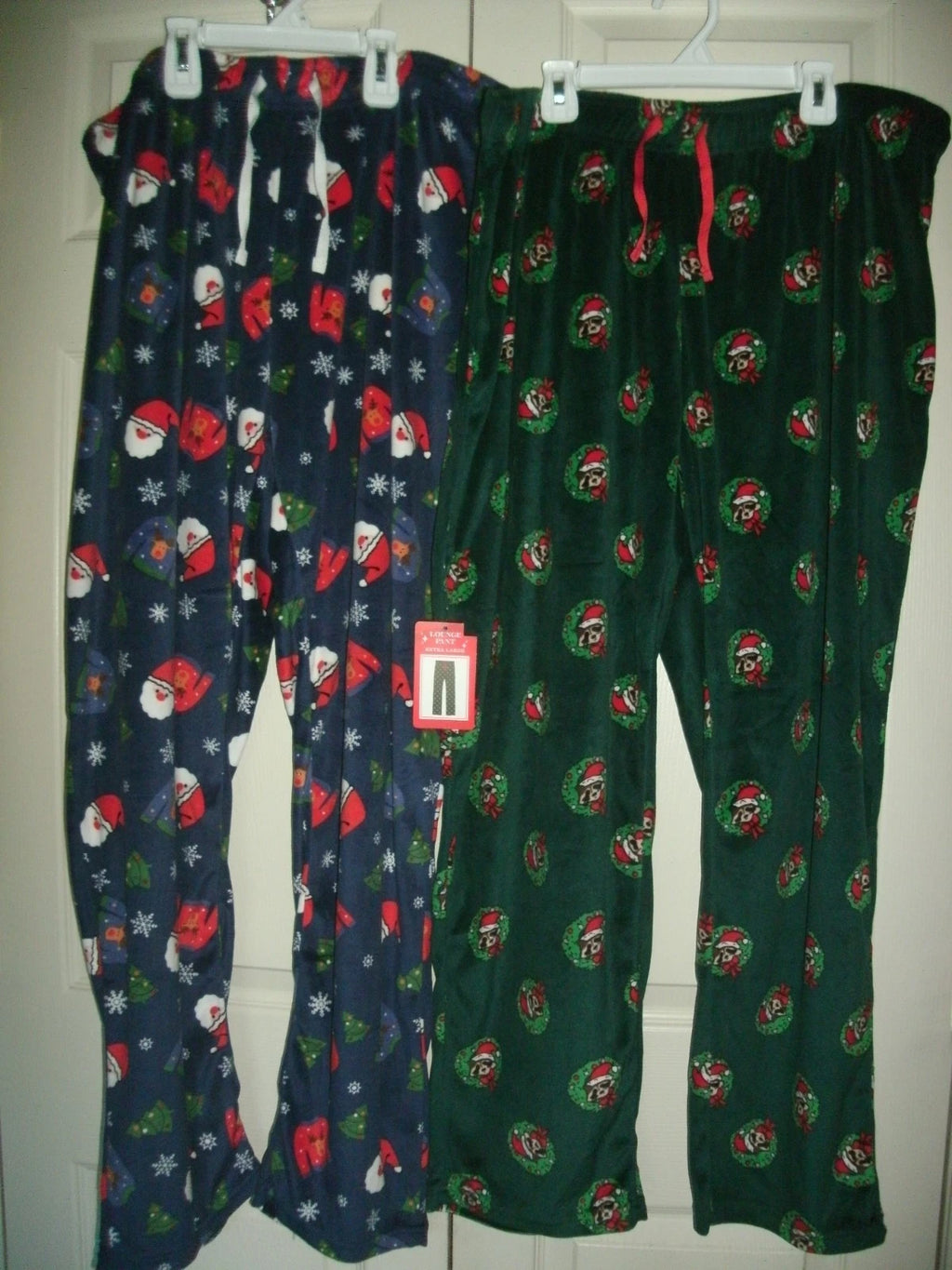 NEW Womens Christmas Pajama Lounge PJ Pants Set of 2 Sz Jr XL (16-8) microfleece