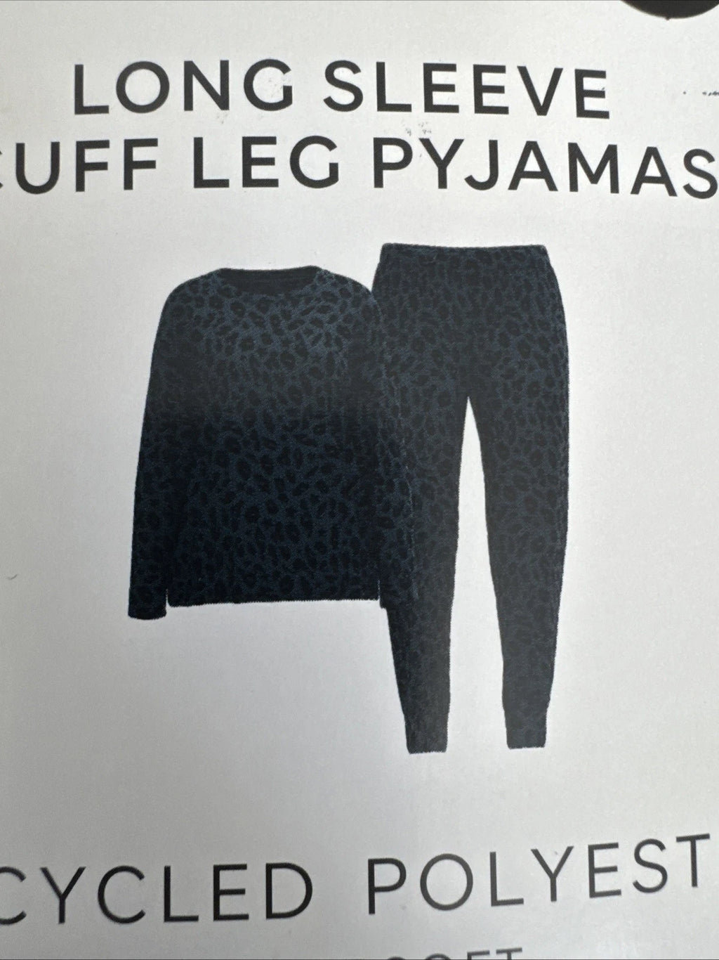 Marks and Spencer Long Sleeve Cuff Leg Supersoft Pyjama Set Size M 12-14