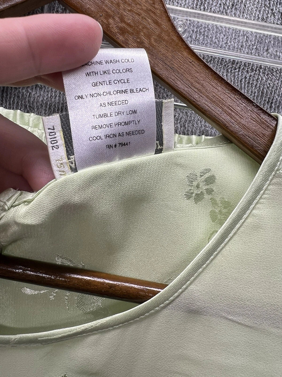 Amanda Stewart Intimates Set Woman’s Size Medium Floral Print Light Green