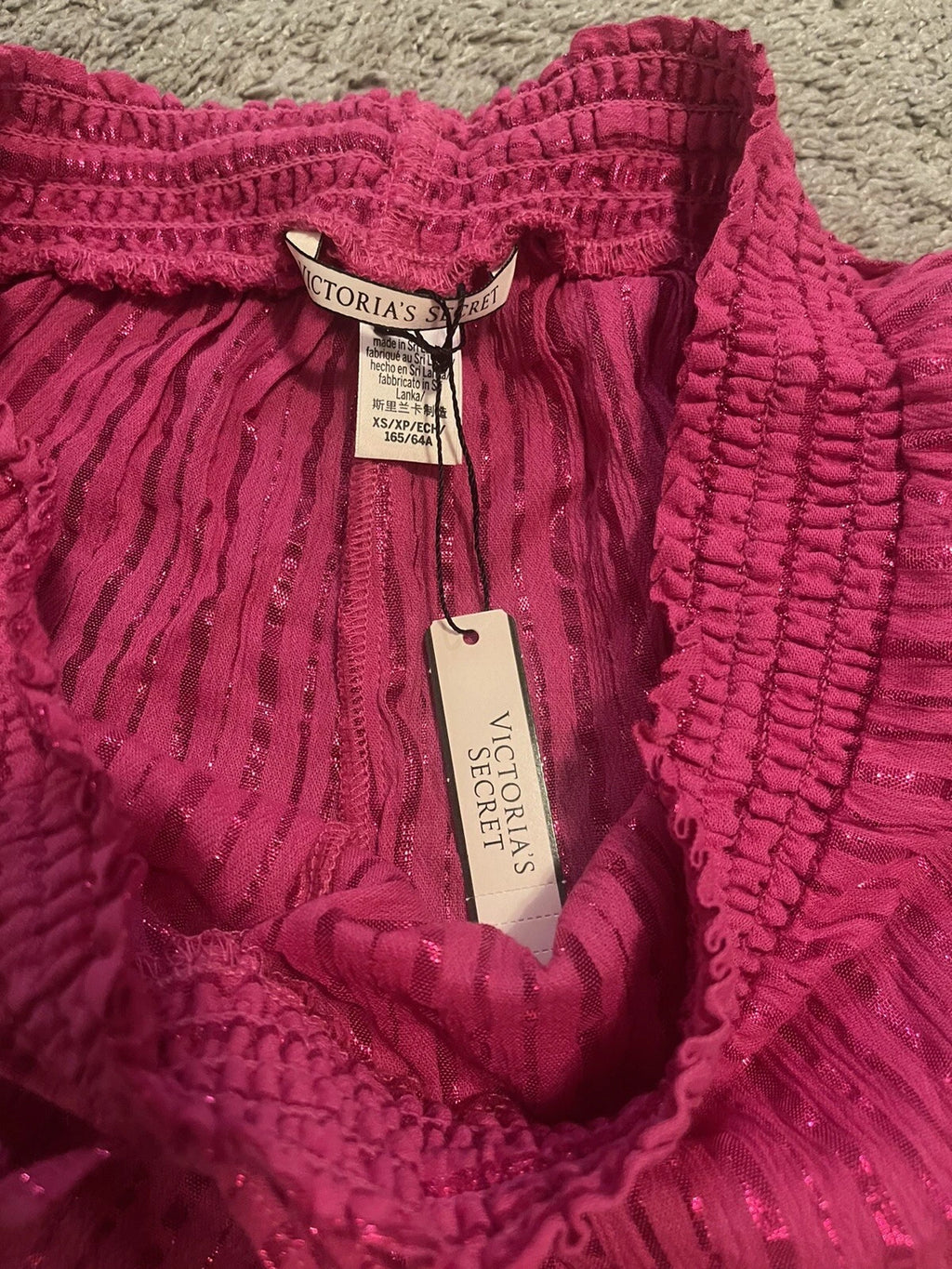 Victoria’s Secret Sleep Pajama Lounge Shorts Pink Shimmery Sz XS