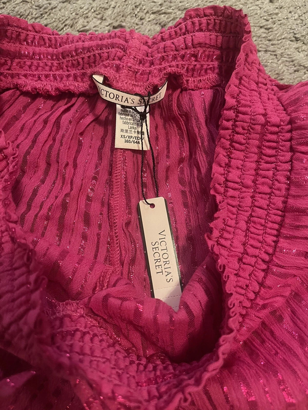 Victoria’s Secret Sleep Pajama Lounge Shorts Pink Shimmery Sz XS