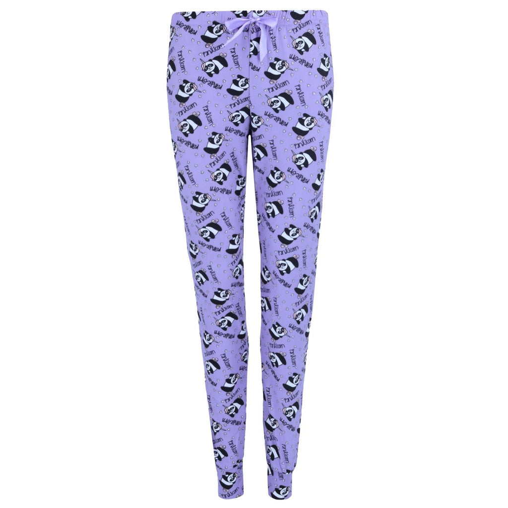 Grumpy & Gorgeous Women's Plus Size Panda Pajama Jogger Set
