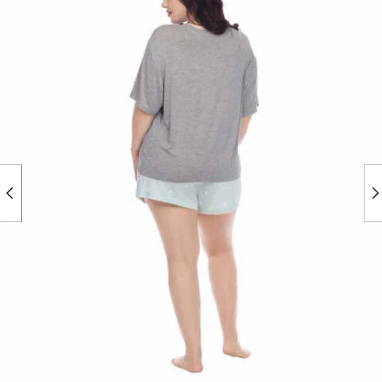 HONEYDEW WOMEN'S CHILLED STAR 3 PC PAJAMA SET (GRAY MINT X-LARGE)NWT