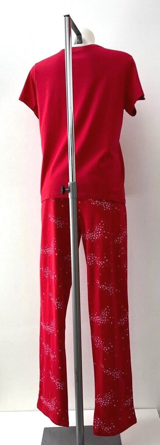 Ladies New Ex George Cotton Star Print Pyjamas  Size 4-6 8-10 12-14 16-18 20-22