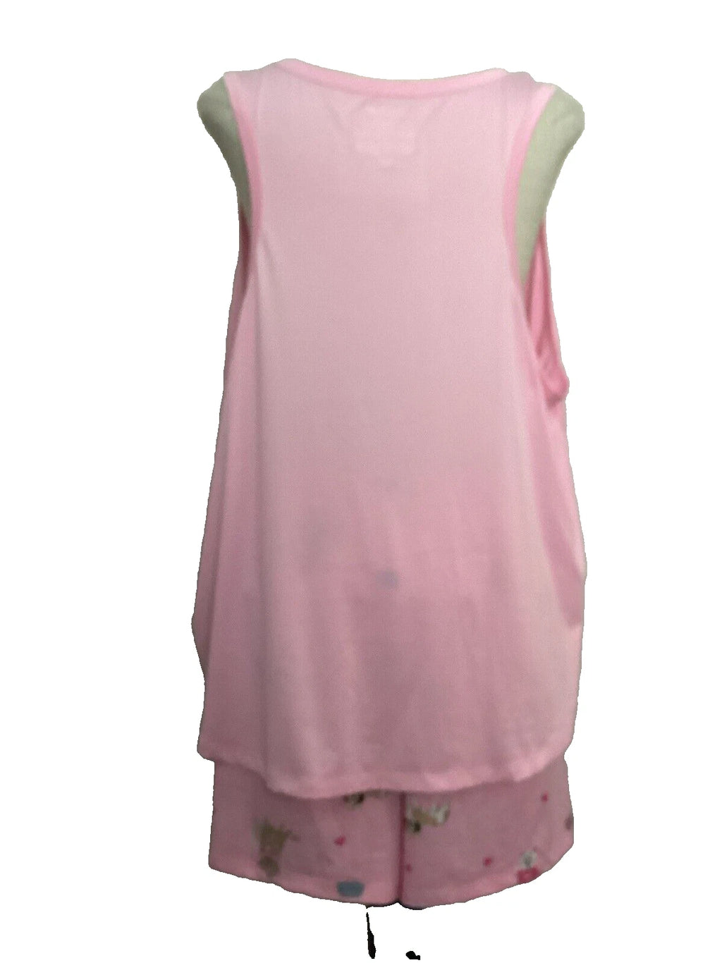 JOYSPUN  SLEEPWEAR SHORTY SET Pink Dogs Tank & Shorts Sz L*