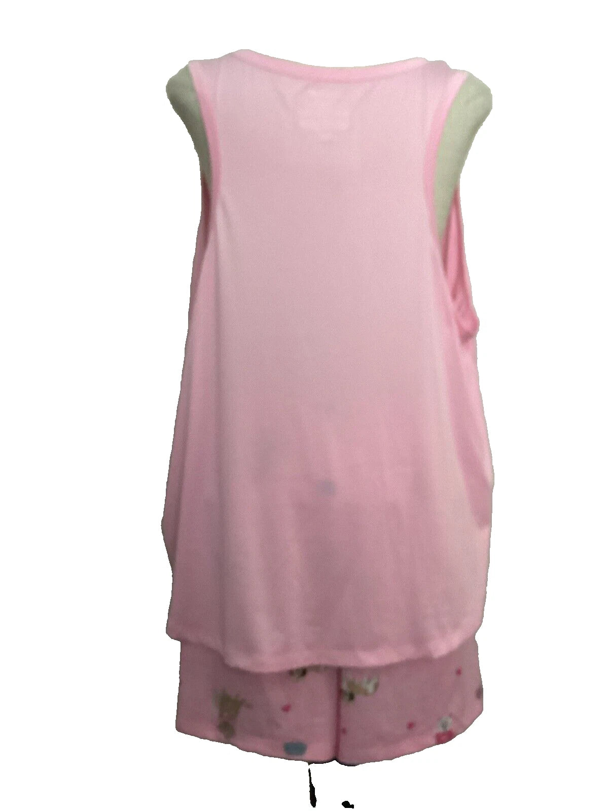 JOYSPUN  SLEEPWEAR SHORTY SET Pink Dogs Tank & Shorts Sz L*