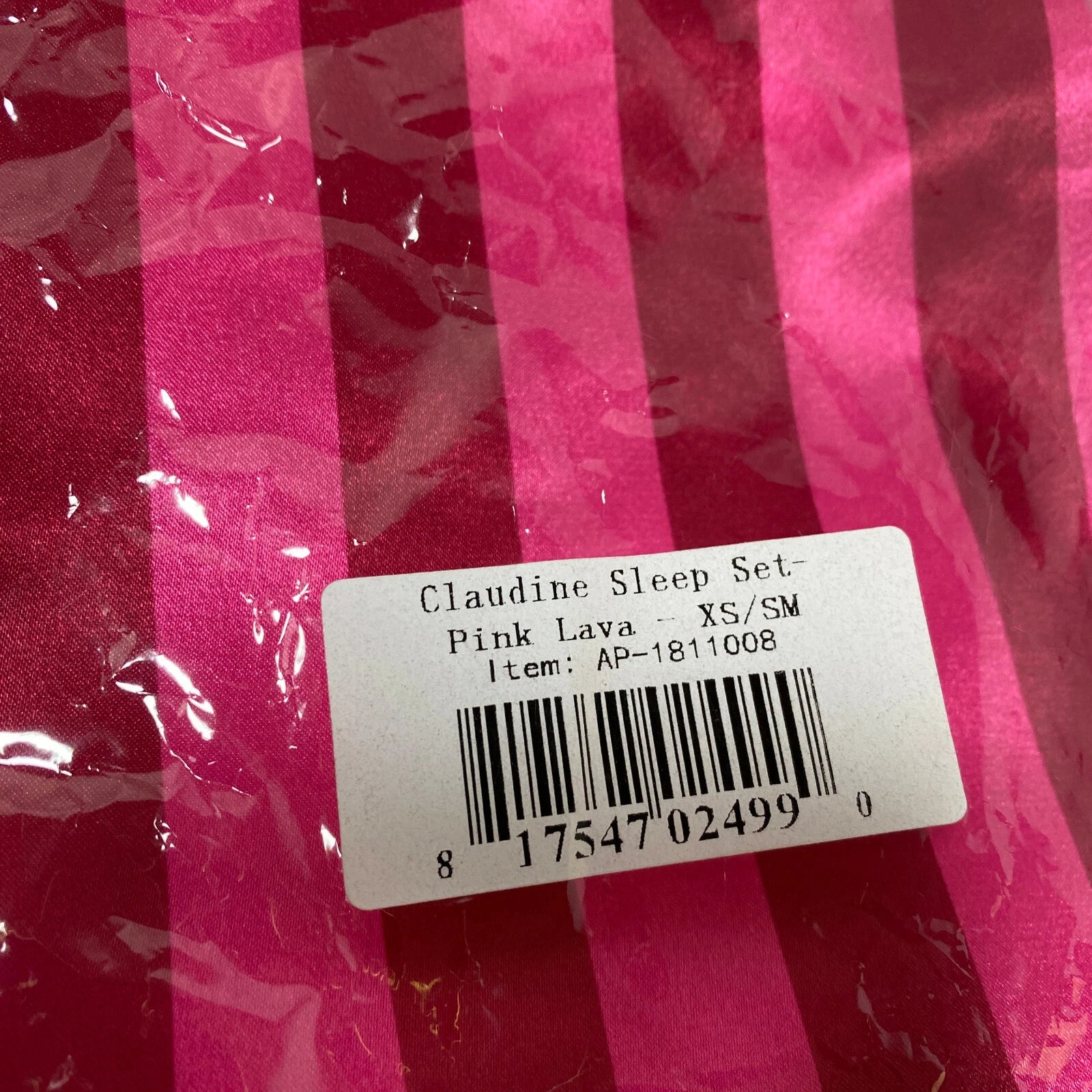 Honey Minx Women's Claudine Sleep Set Size XS/S - Pink Lava - Brand New