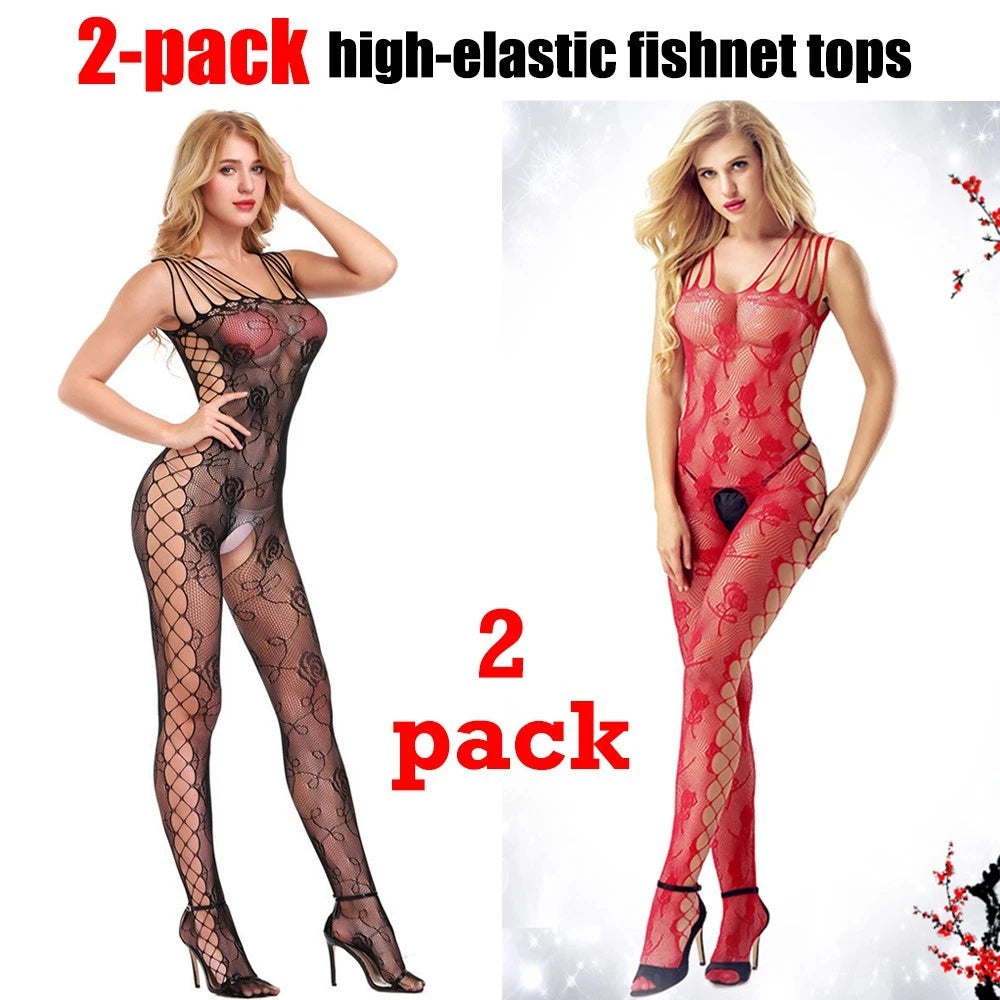 Cozy Feel Sexy Women's Lingerie Fishnet Body stockings Underwear Sleepwear 8507