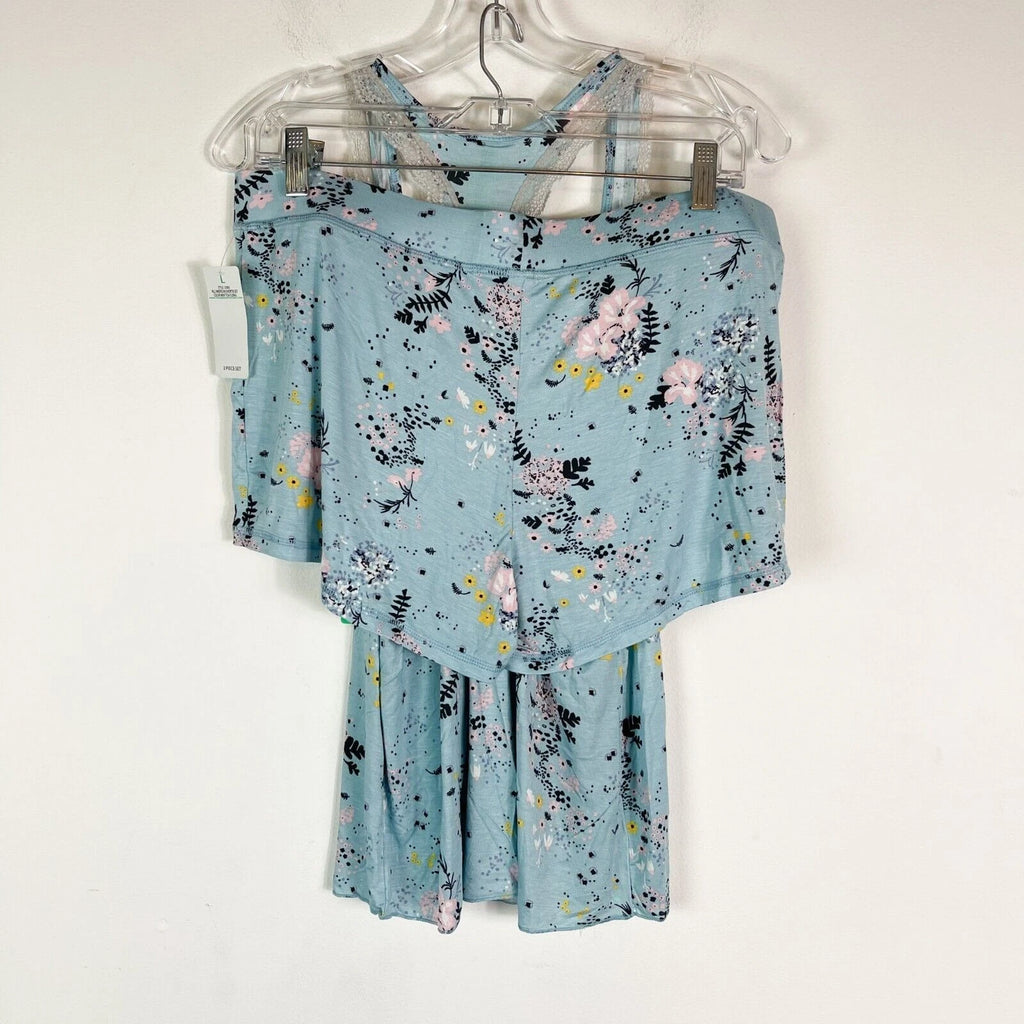 Honeydew NWT All American Shortie Set Blue Floral Size L