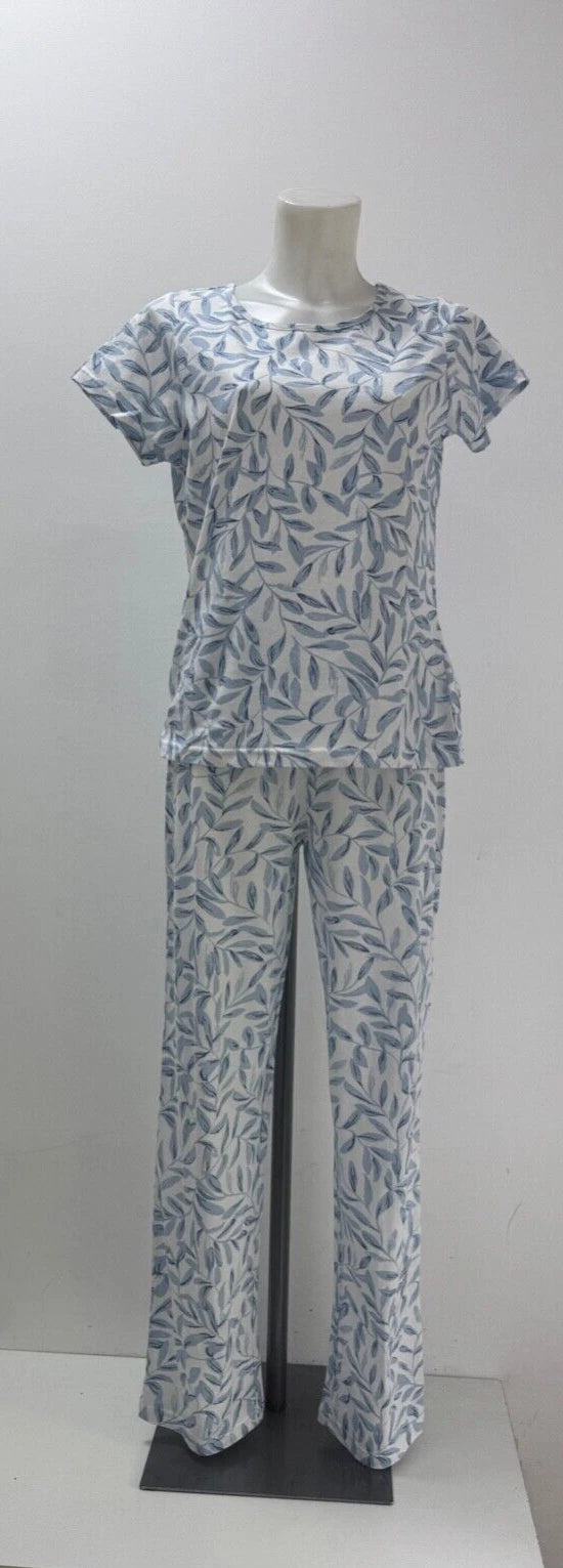 Ladies New Ex Avon 100% COTTON Pyjamas  Size 8-10 12-14
