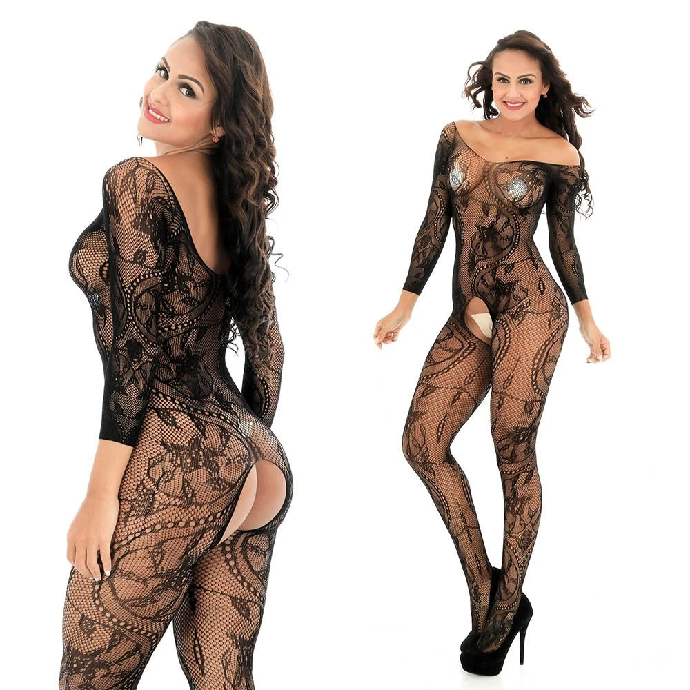 Cozy Feel Sexy Women's Lingerie Fishnet Body stockings Underwear Sleepwear 8507