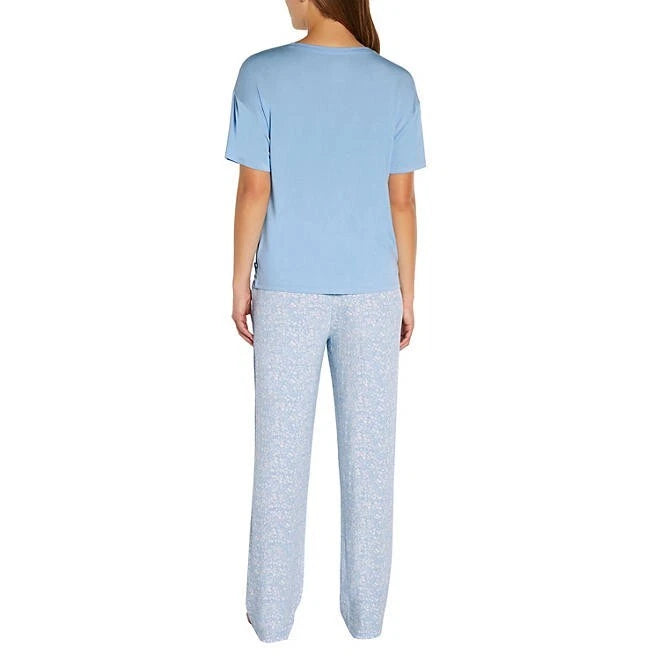 Gap Ladies Short Sleeve Sleep Set Blue Bell Ditsy Size XS