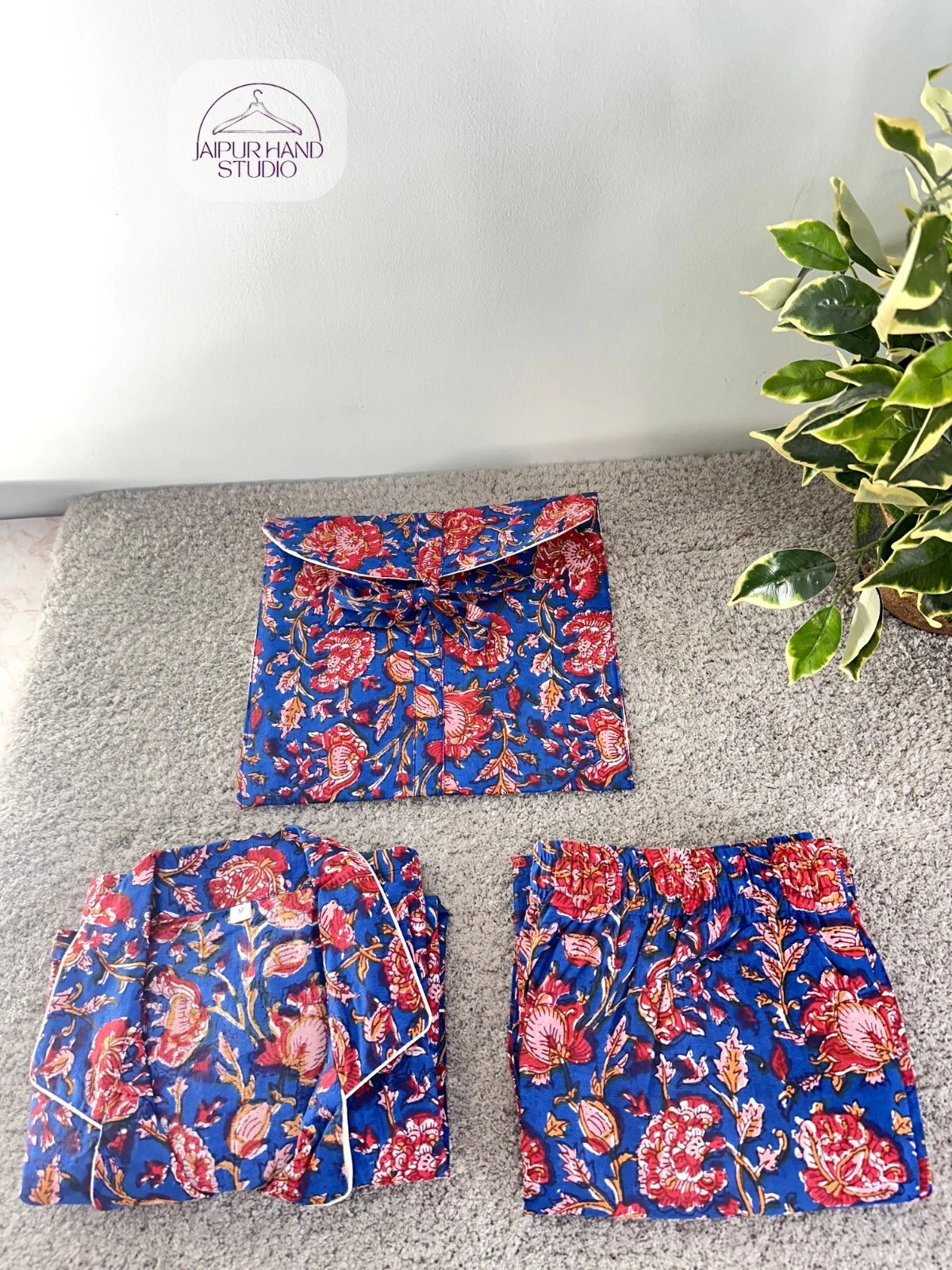 Cotton Pajamas and Shirt Indian Pj Set Women's Summer Dress Cotton Pajamas Set .