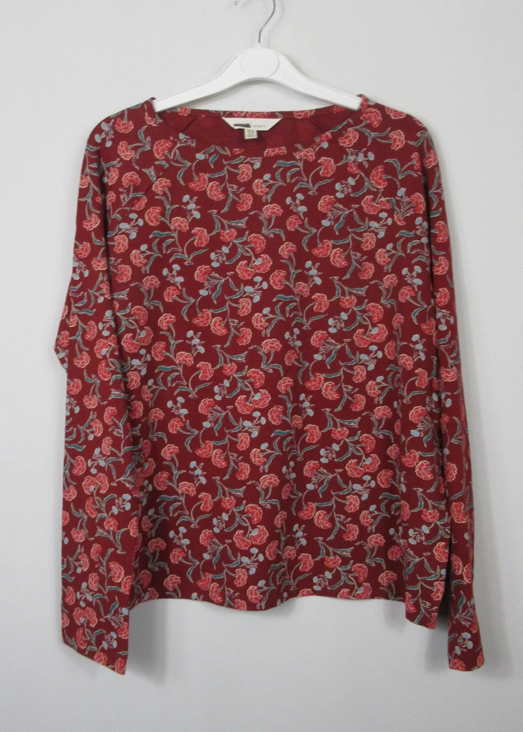 Seasalt Cornwall Setting Sun Jersey Pyjamas Smudged Carnation Jam/Red  8 - 18