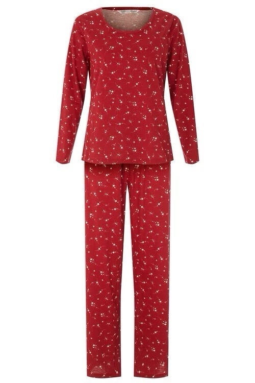 Bon Marche Red All Over Star Print  Pyjama Set Long Sleeve 20/22 BNWT Rrp £16