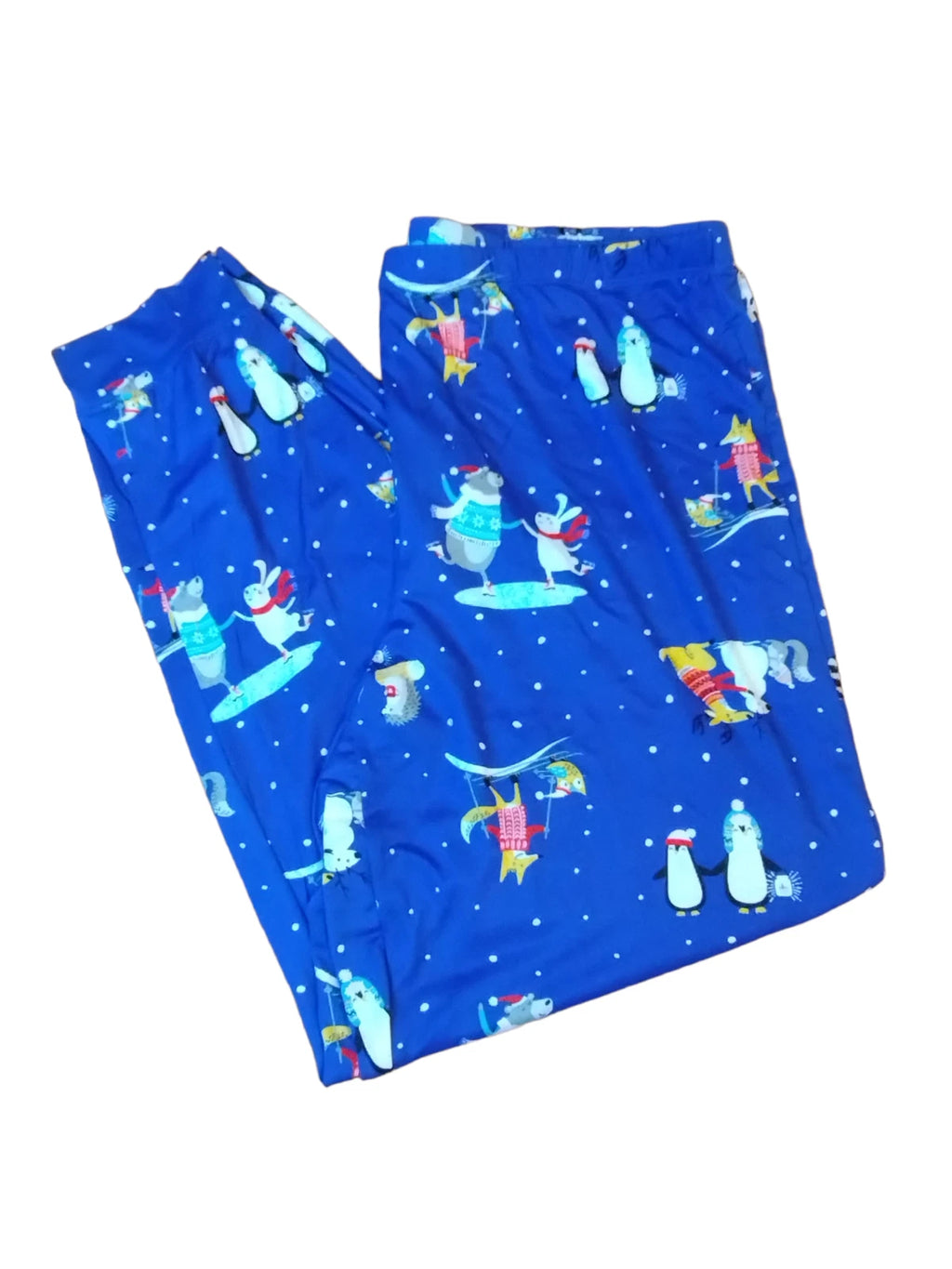 Secret Treasures 2 Piece Womens Pajama Winter Animals Scene L (12/14) New