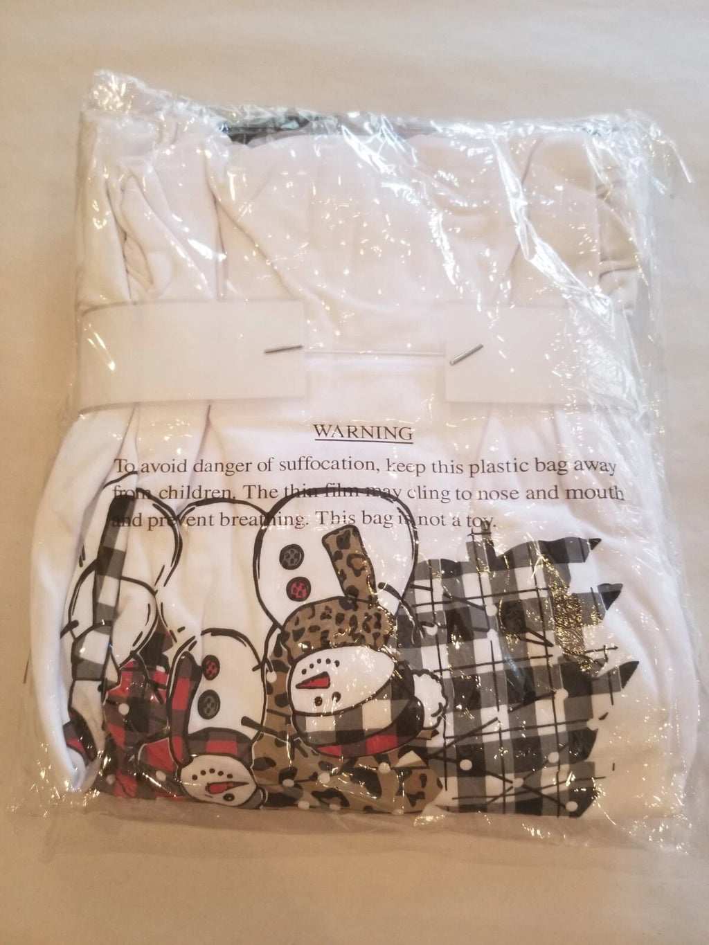 Fashion by Mirabeau Snowman Avenue Long Sleeve PJ Set Size Medium NWT