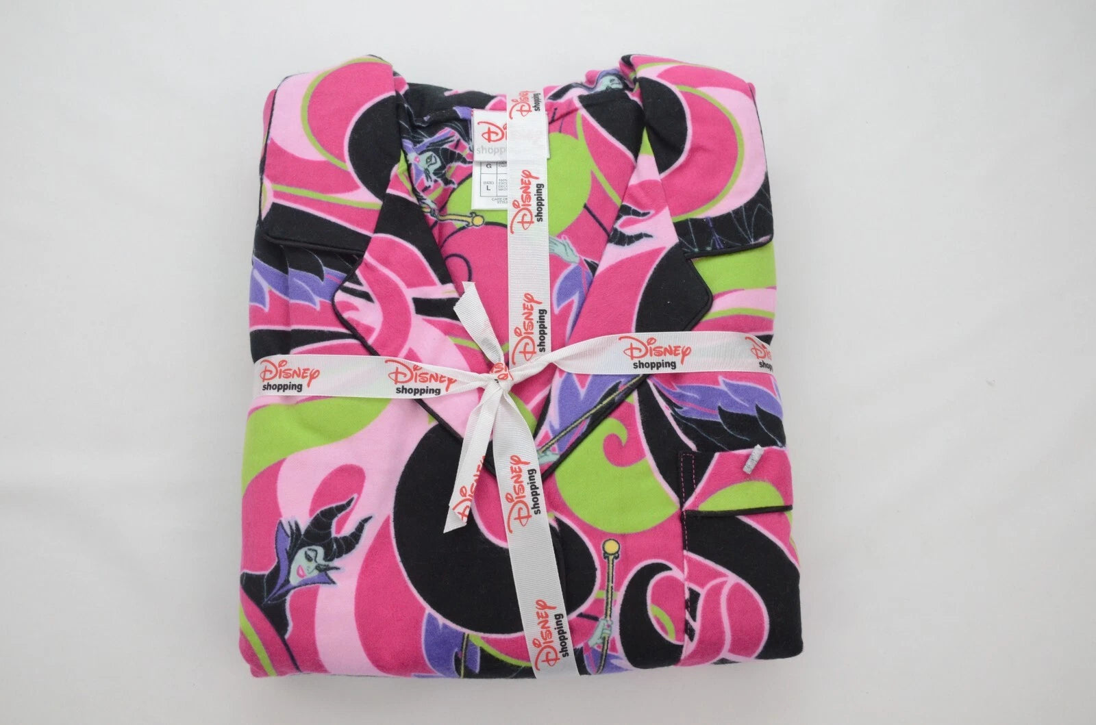 Disney Maleficent Flannel Pajama Set PJ's Women's Size Large New with Tags