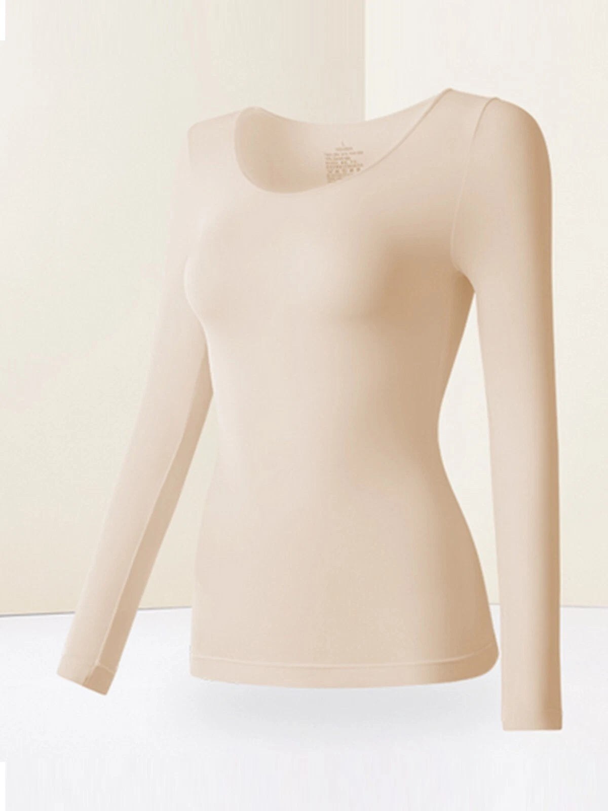 Women Ultra Thin High Elasticity Thermal Long Johns Underwear Top&Bottom 2PC Set