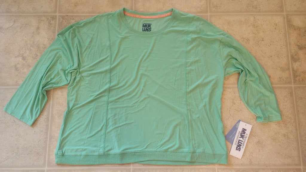 Muk Luks Dream Knit Pajamas/Loungewear Shirt/Pant Set Size 2X Super Soft Jogger