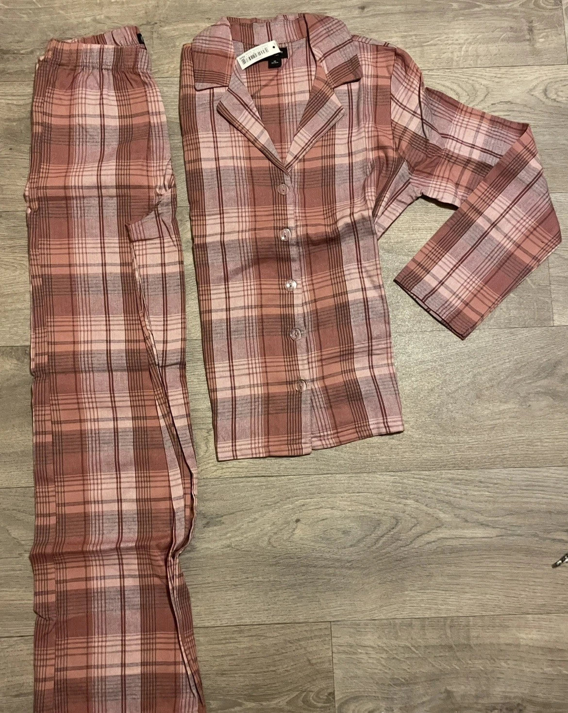 Iris & Lilly Women's Long Sleeve Flannel Pyjama Set Size XS