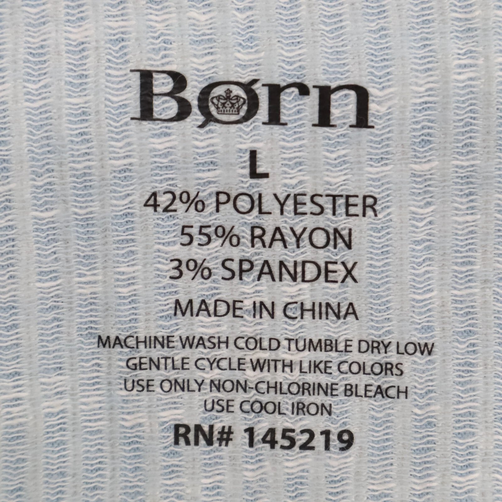Born Sleepwear Jersey Seeksucker Short Sleeve Pant Set Blue Size L BO32139AS-BL
