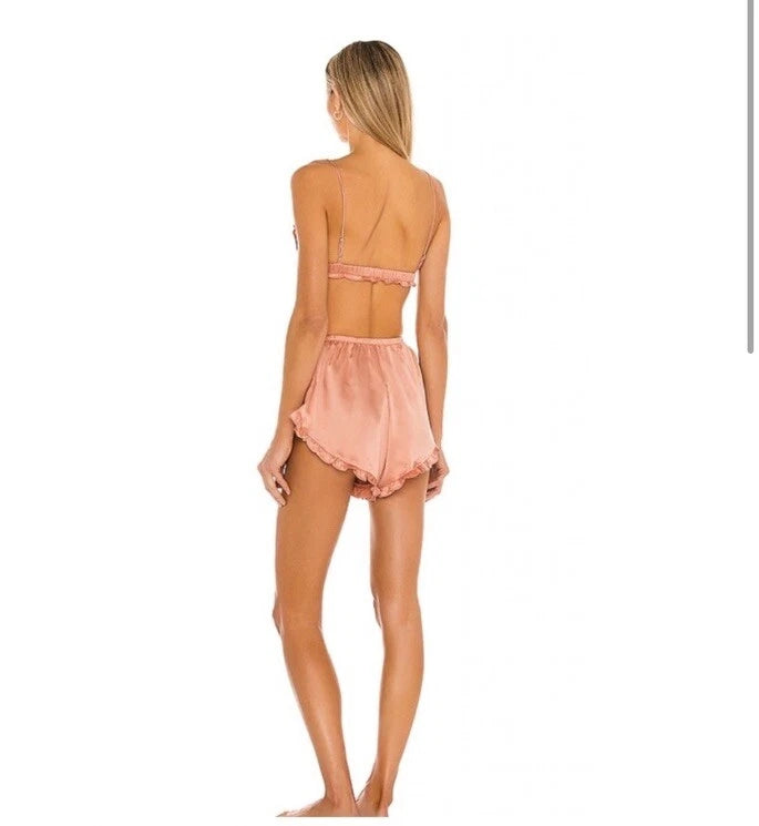 Superdown Julietta Sleep Set Peachy Pink PJ Lounge S NWT $68