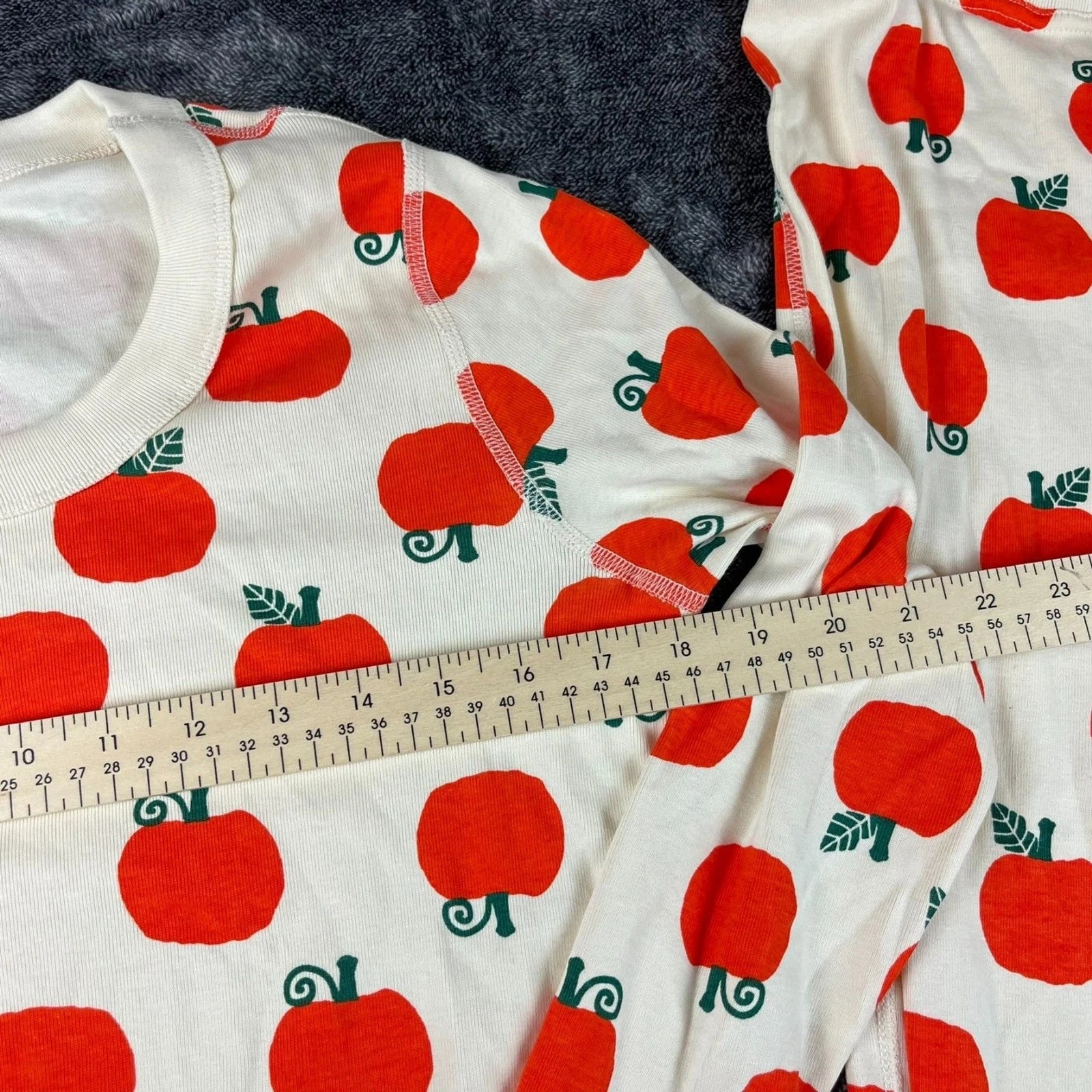 Hanna Andersson Organic Cotton Pumpkin Pajama Set Pants Top Women's S/M