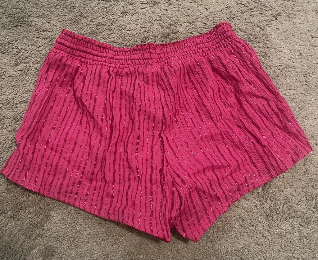 Victoria’s Secret Sleep Pajama Lounge Shorts Pink Shimmery Sz XS