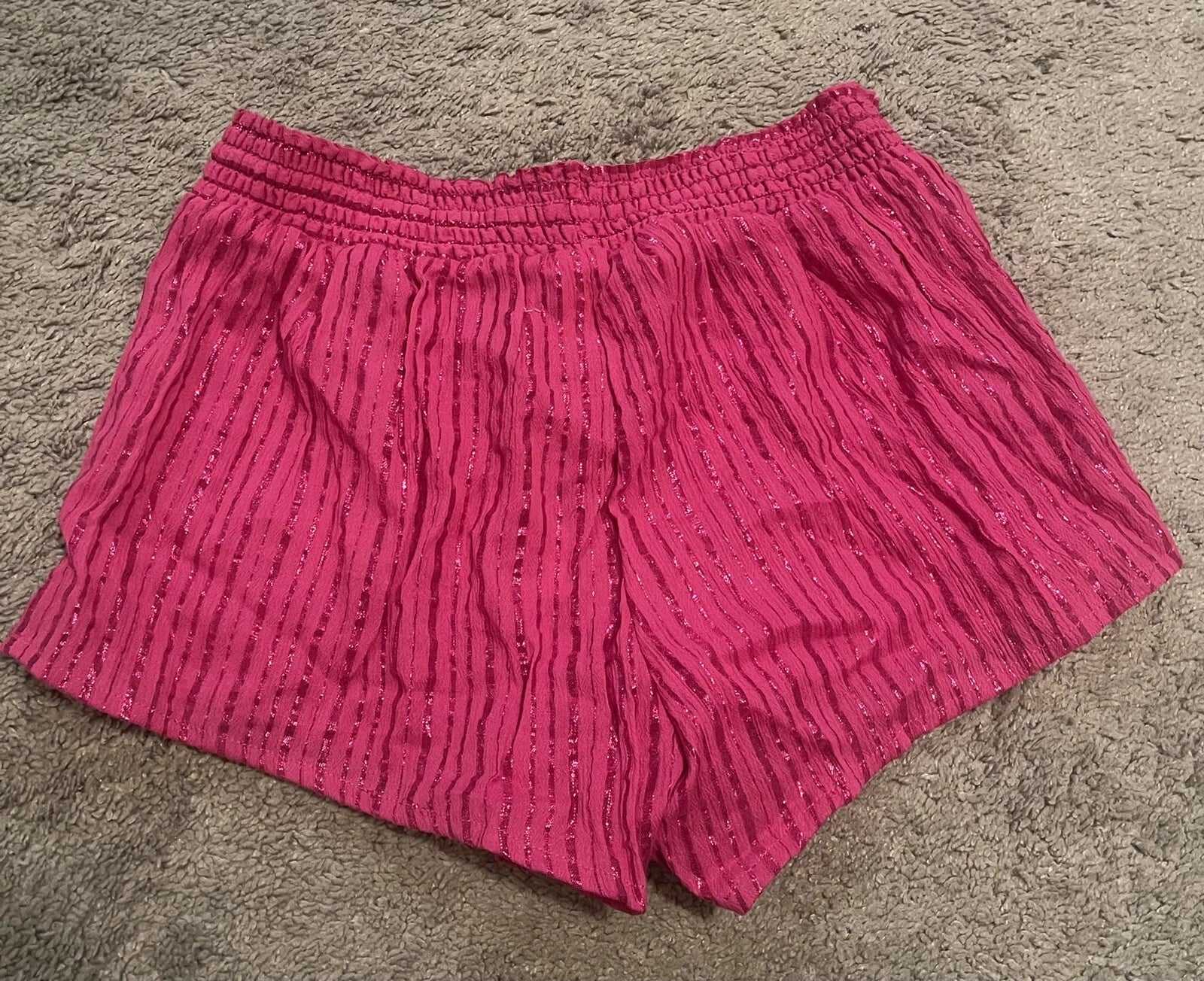 Victoria’s Secret Sleep Pajama Lounge Shorts Pink Shimmery Sz XS