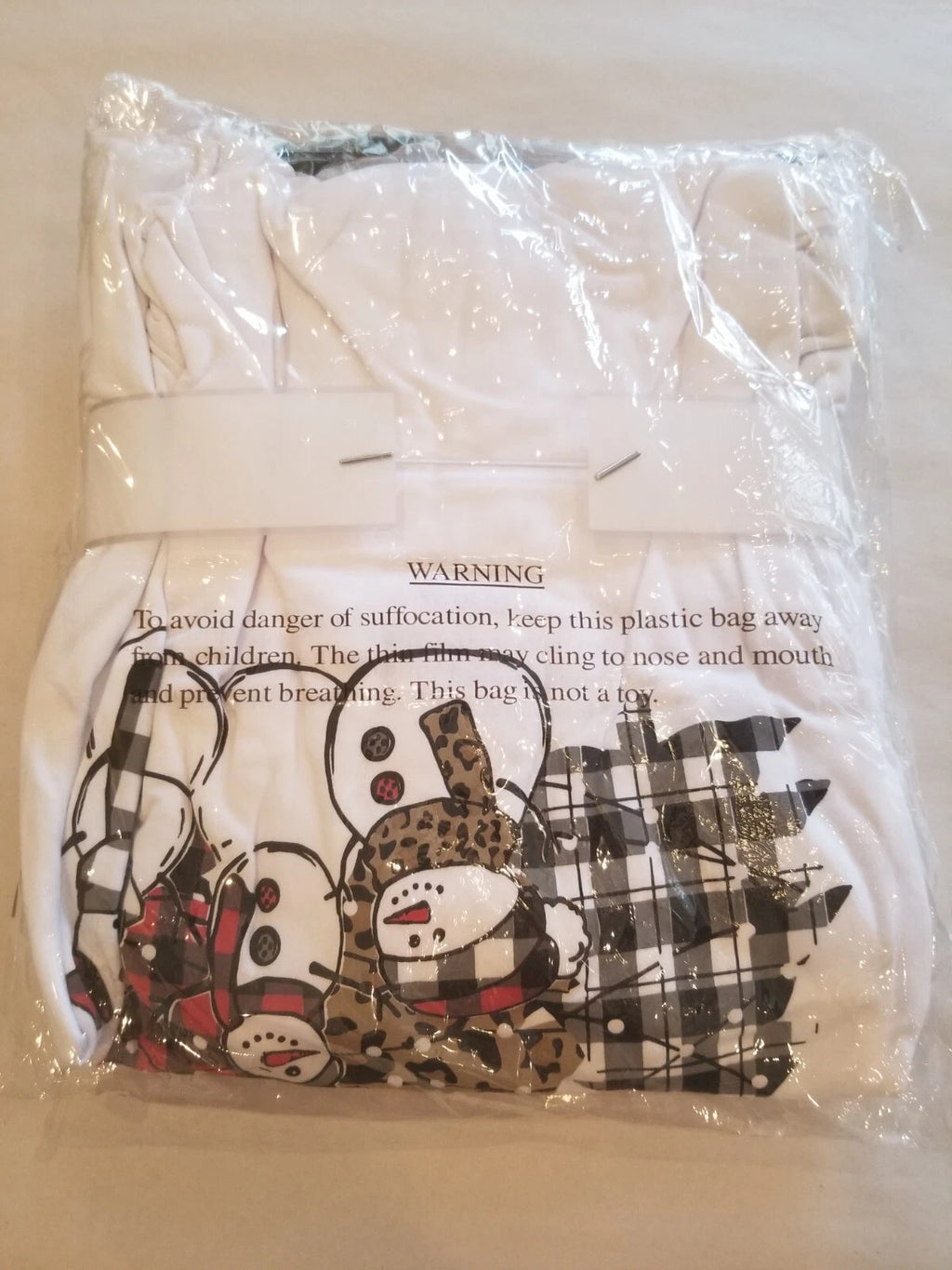 Fashion by Mirabeau Snowman Avenue Long Sleeve PJ Set Size Medium NWT