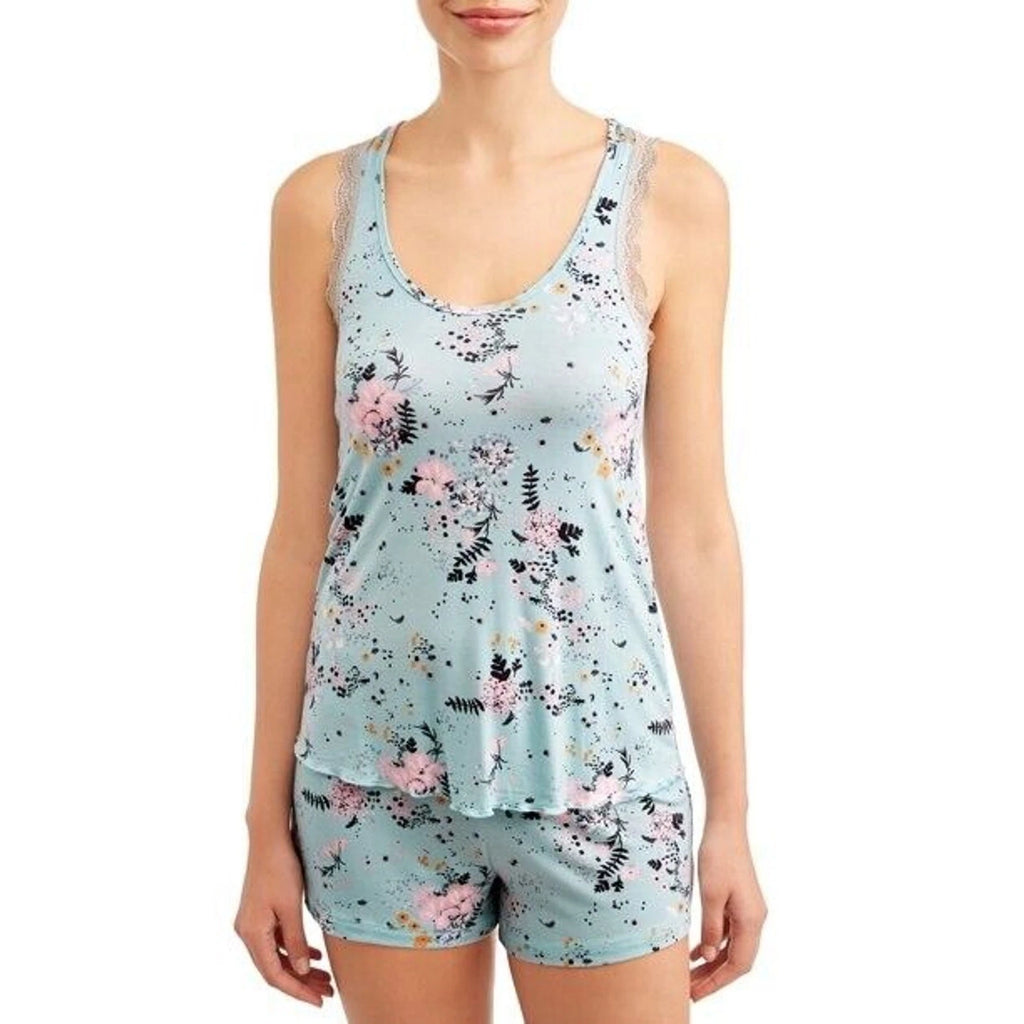 Honeydew NWT All American Shortie Set Blue Floral Size L
