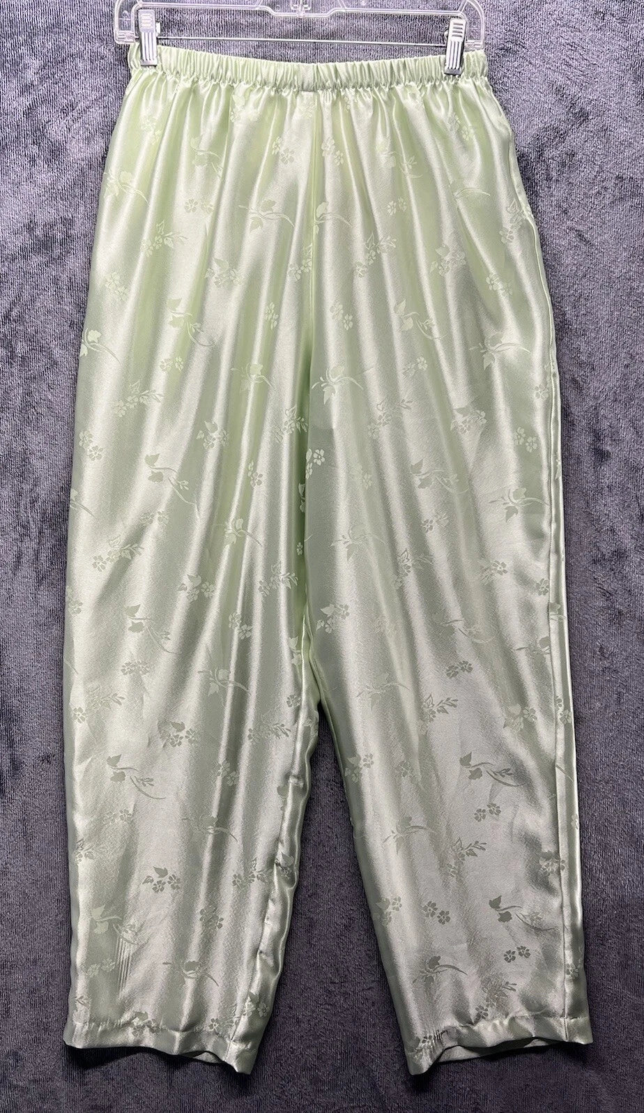 Amanda Stewart Intimates Set Woman’s Size Medium Floral Print Light Green