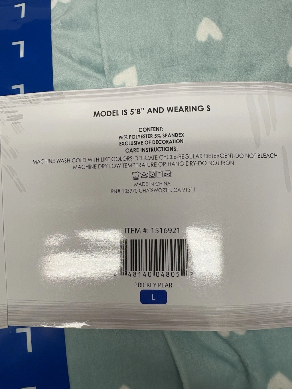 Women's 2 Piece Honey Dew Super Soft Long sleeve Pajama Set Blue Large