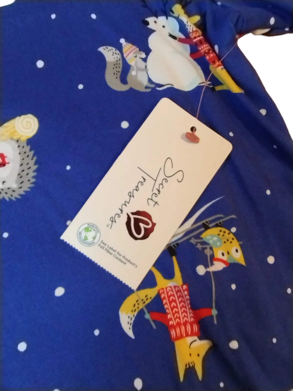 Secret Treasures 2 Piece Womens Pajama Winter Animals Scene L (12/14) New