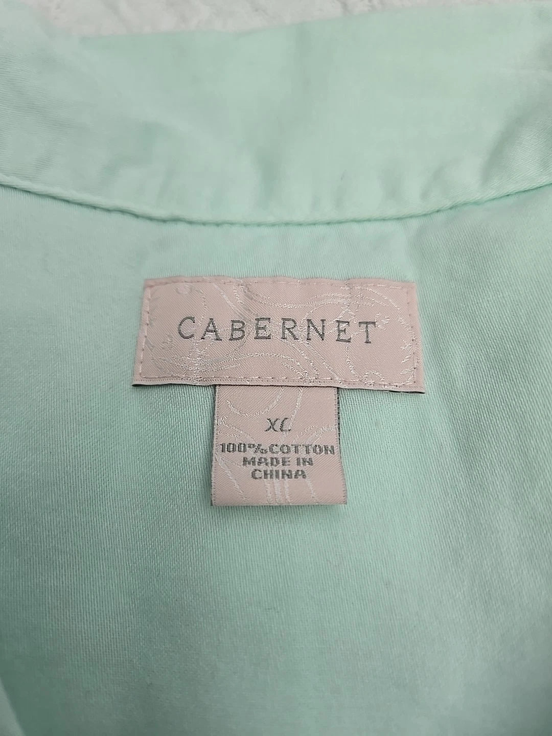 Cabernet  Classics 100% cotton Mint green pajama set Capri Pants Size XL