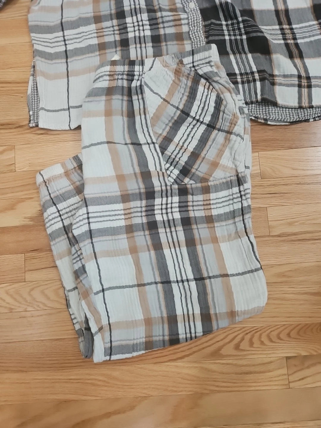 Aerie Plaid Lounge Pajama Set Pants with Drawstring and Pockets Size XXL Womens