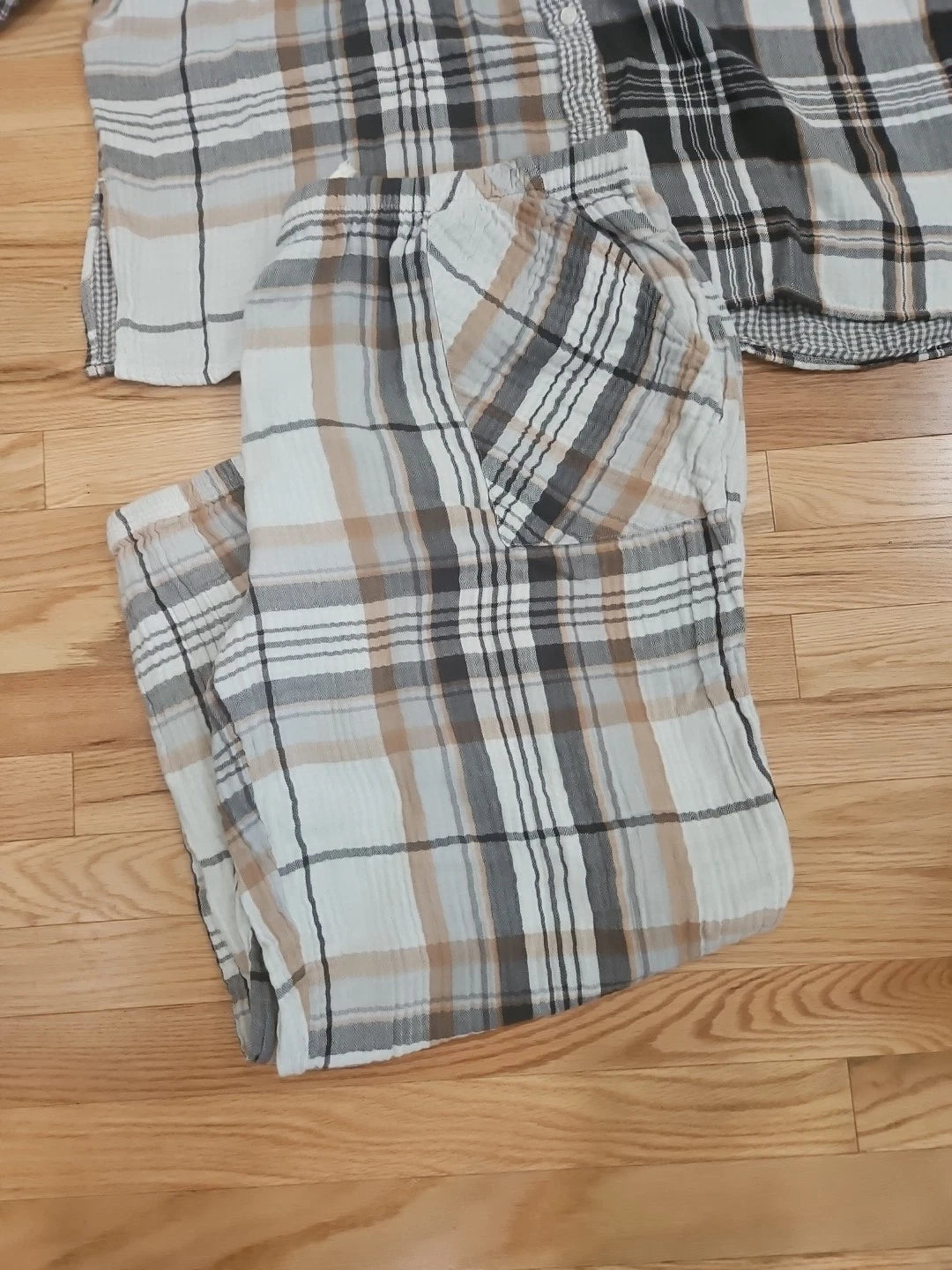 Aerie Plaid Lounge Pajama Set Pants with Drawstring and Pockets Size XXL Womens