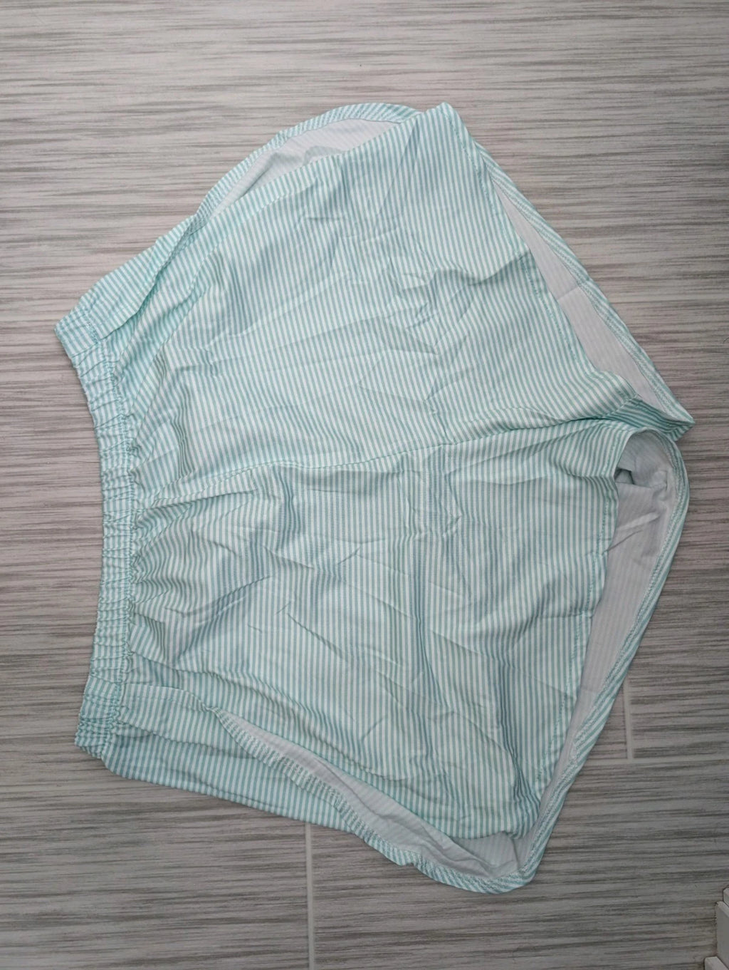 Viral TikTok Slit Pajama Set For Women, Green And White Size Large