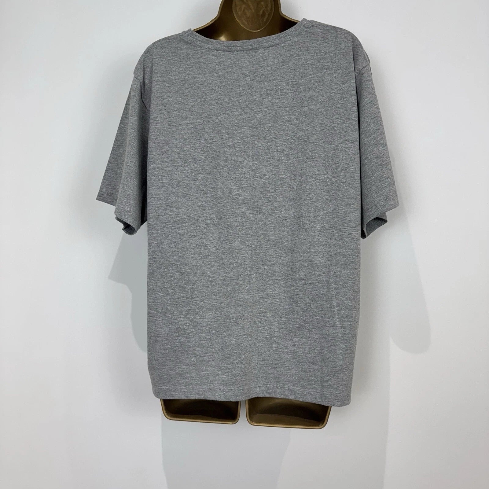 Asos Pyjamas Set Grey Marl Cotton Mix Jersey T Shirt Straight Leg Size 10