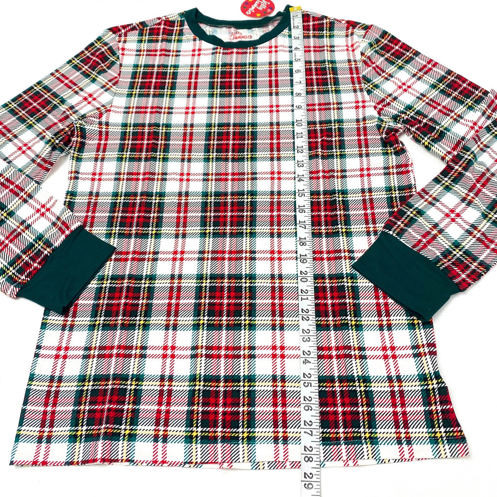 Jolly Jammies Womens Size S Long Sleeve 2 PC Pajama Set Christmas Tartan Plaid