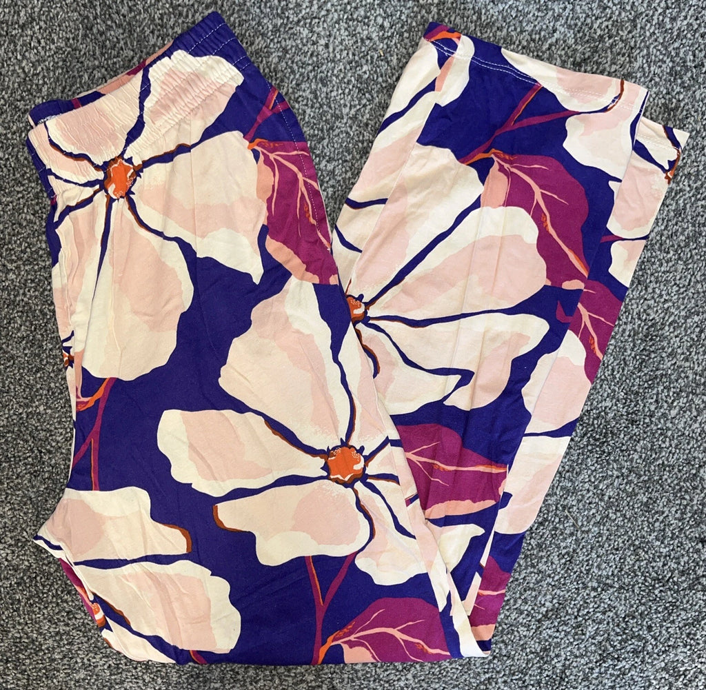 Next 2 Piece Vibrant Floral Print Short Sleeve Cotton Pyjamas PJs Set - Medium