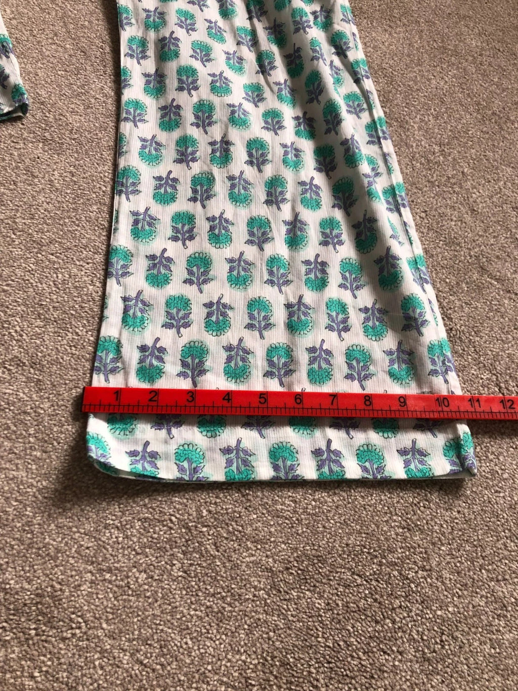 Brora Pyjamas Set Size 8 Button Up Pockets 100% Organic Cotton Quality Excellent