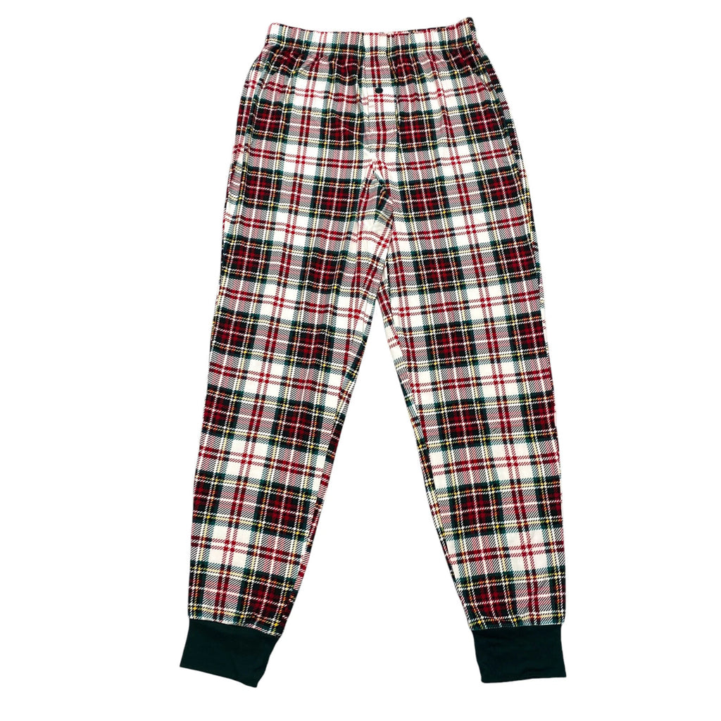 Jolly Jammies Womens Size S Long Sleeve 2 PC Pajama Set Christmas Tartan Plaid