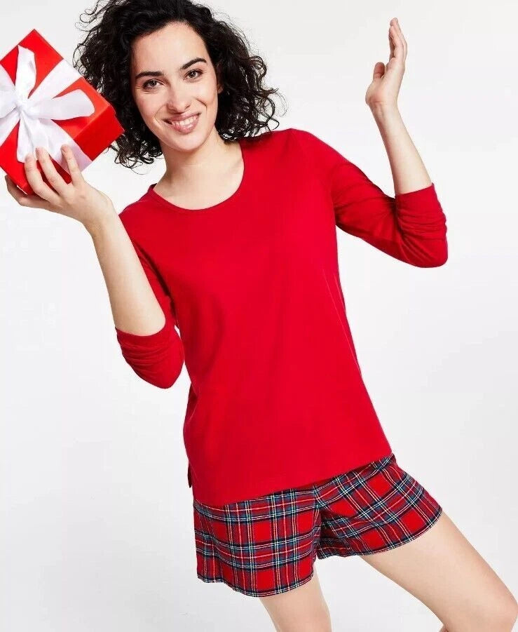 Family Pajamas Women's Brinkley Plaid Shorts Mix It Matching Set-XL