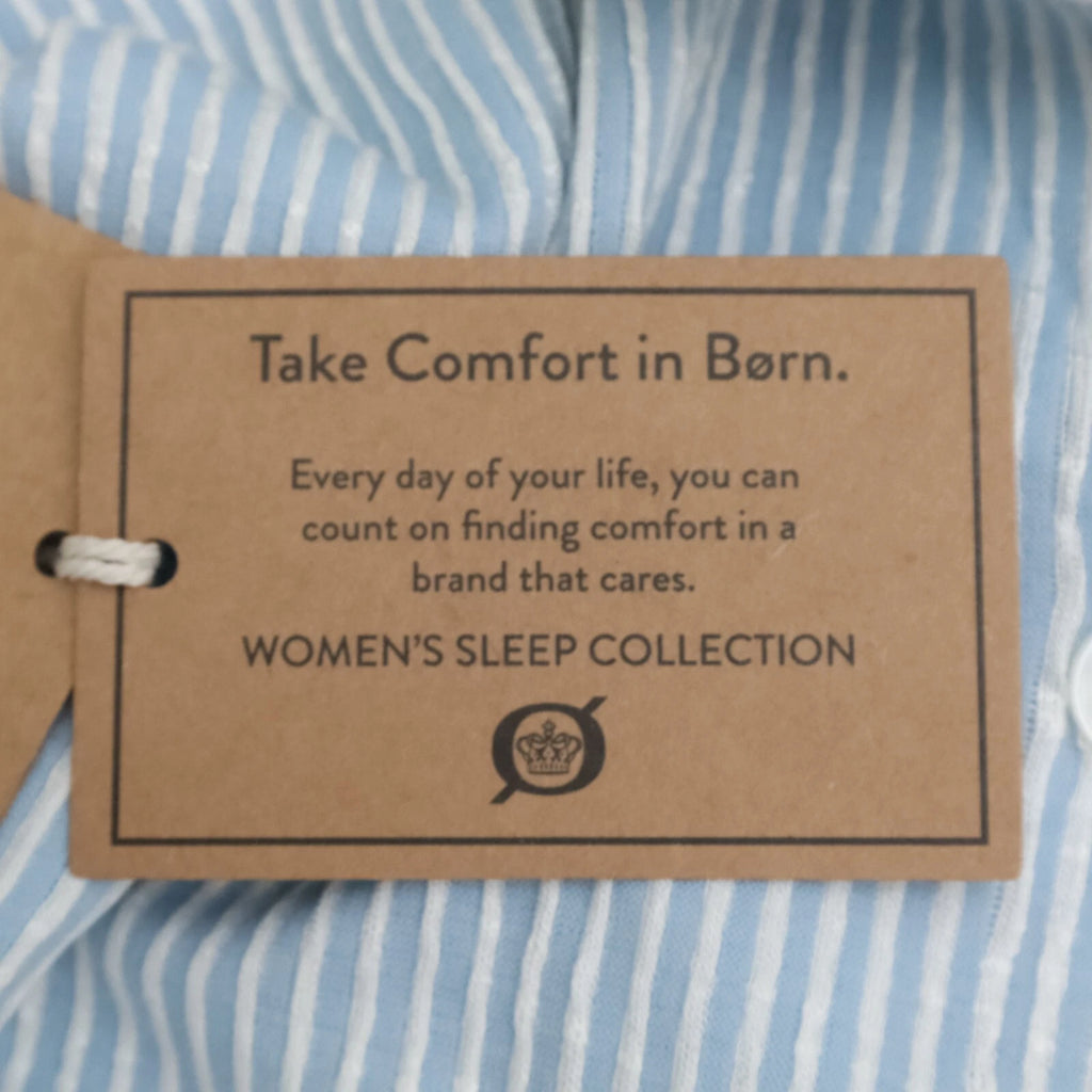 Born Sleepwear Jersey Seeksucker Short Sleeve Pant Set Blue Size L BO32139AS-BL