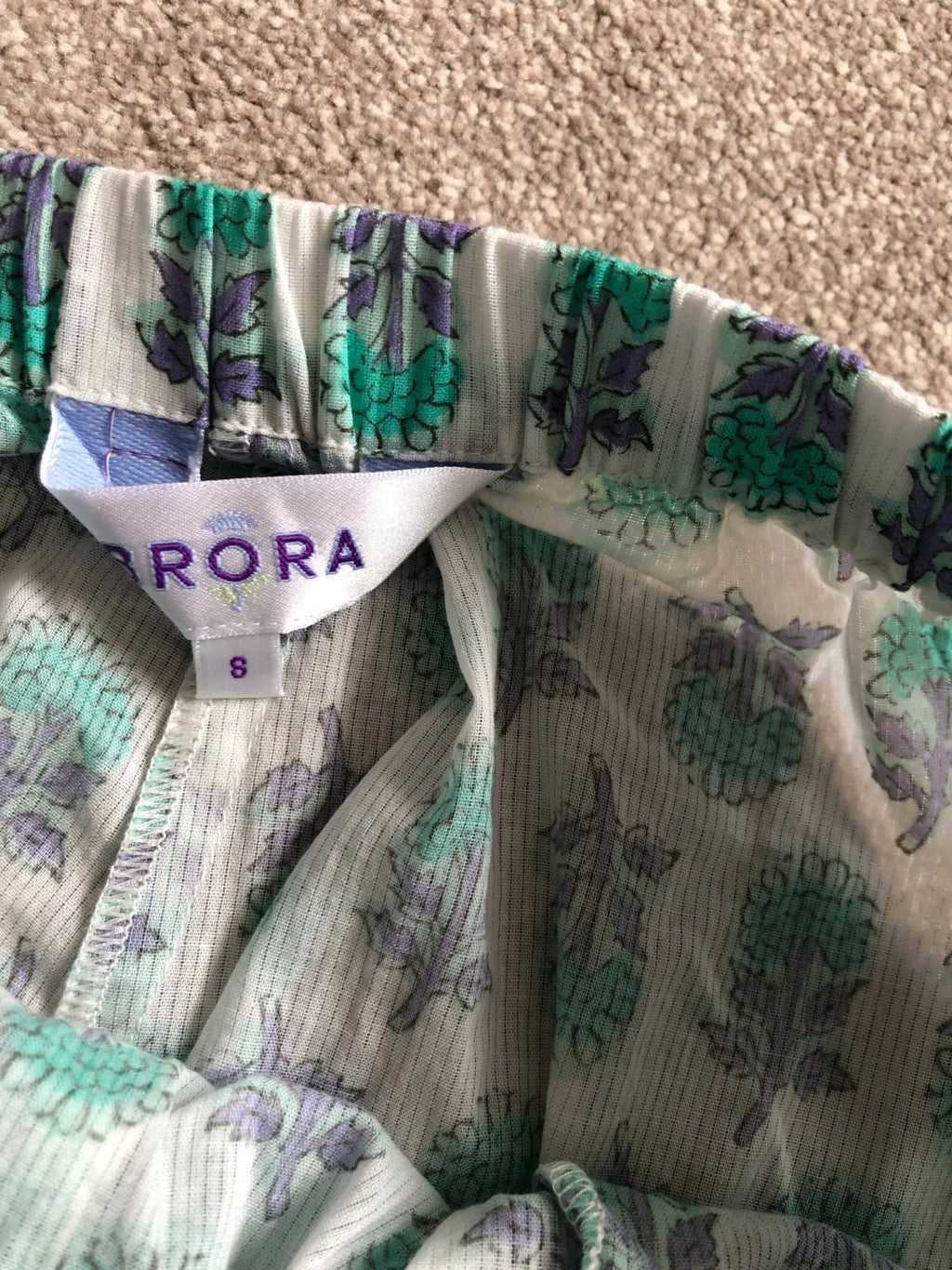 Brora Pyjamas Set Size 8 Button Up Pockets 100% Organic Cotton Quality Excellent