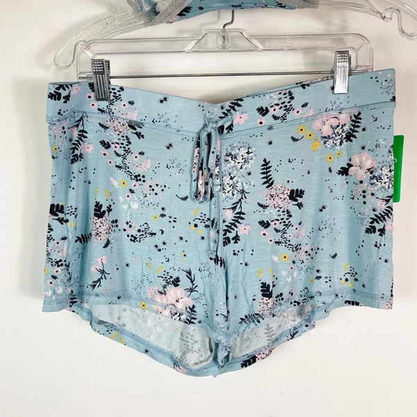 Honeydew NWT All American Shortie Set Blue Floral Size L